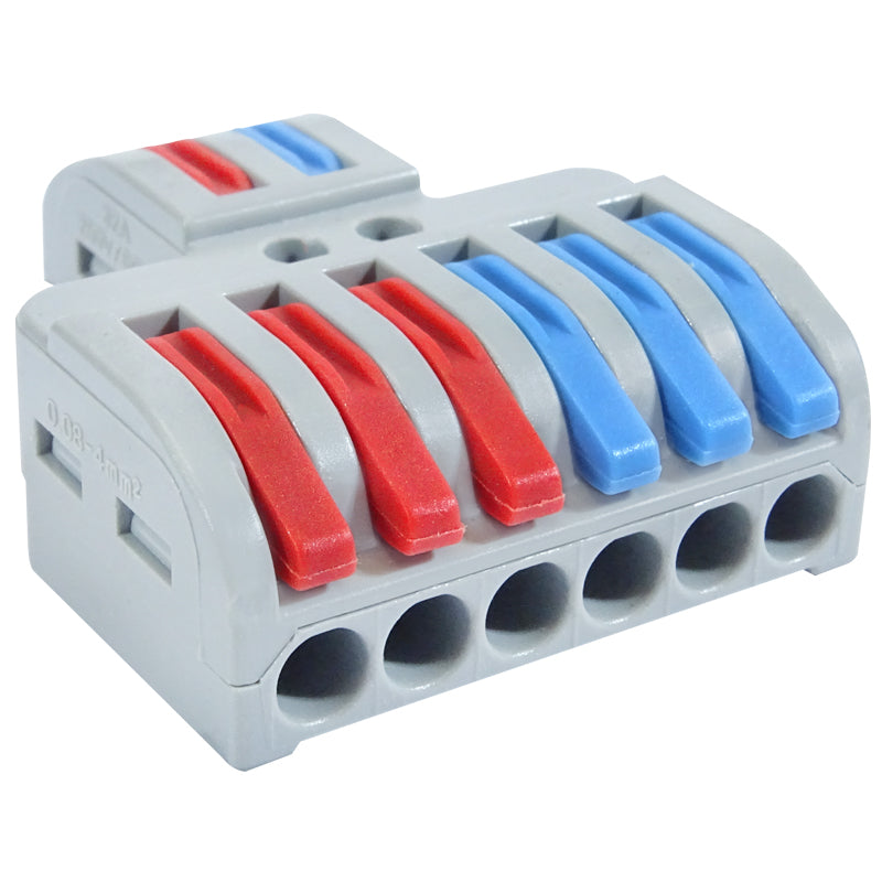 2 Pole 3 Way Splitter Connector Block