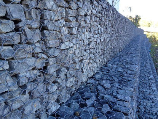 Hexagonal Woven Mesh Gabion Baskets 2m x 0.5m x 0.5m