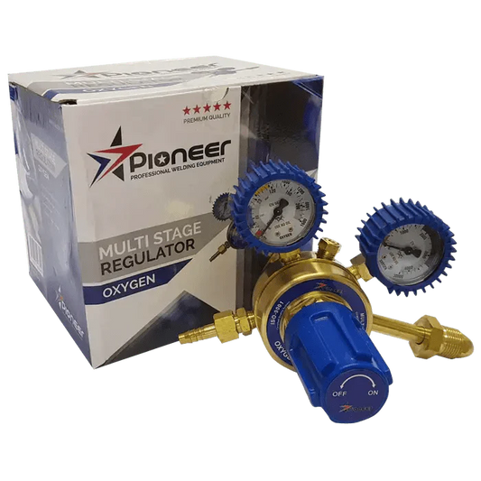 Oxygen multi-stage gas regulator