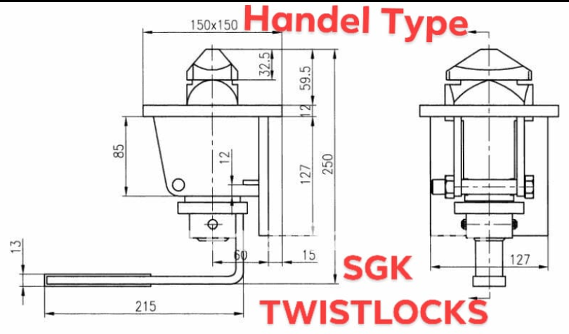 Retractable Twist Locks (IMPORT)