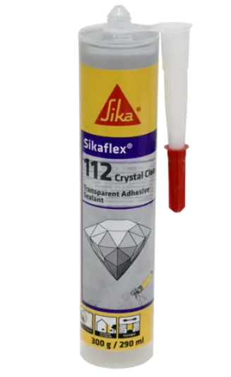 SIKAFLEX SEALANT 112 CLR 290ML - 1 PART TRANSPARENT SEALANT/ADHESIVE
