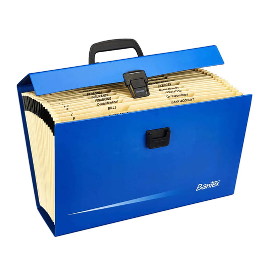 Bantex board concertina file with handles B5568 (Per 1)