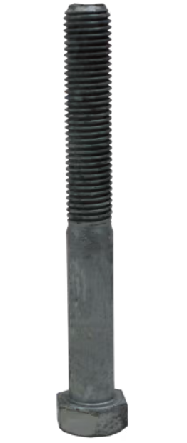 BOLT HT M/C HDG 30 X 200MM - DIN 931 - GRADE 8.8 - METRIC COARSE