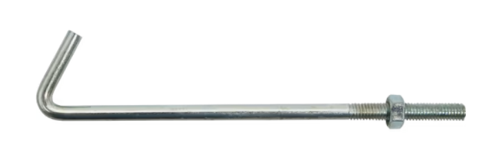 HOOK BOLT COMPLETE GALV 6 X 140MM - GALVANIZED HOOK COMPLETED