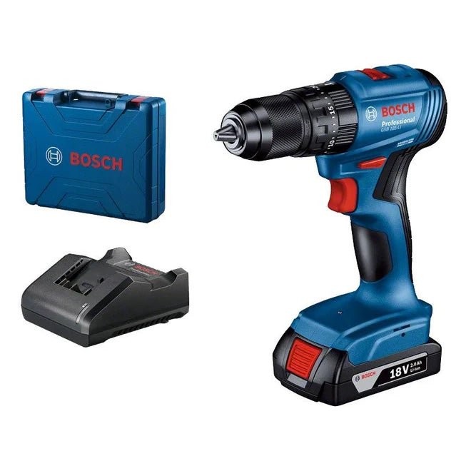 Bosch Professional | Cordless Drill GSB 185-LI + 1 x Charger + 1 x 2,0Ah Battery